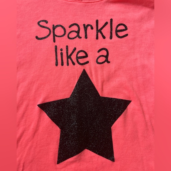 Justice Sparkle Like A Star oversize hooded sweatshirt girls size 20 - Picture 5 of 5